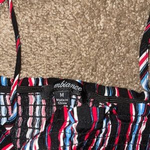 Red white blue black dress